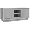 Mueble Para Tv Madera Contrachapada Gris Sonoma 102x35x45 Cm