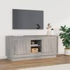 Mueble Para Tv Madera Contrachapada Gris Sonoma 102x35x45 Cm