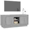 Mueble Para Tv Madera Contrachapada Gris Sonoma 102x35x45 Cm