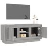 Mueble Para Tv Madera Contrachapada Gris Sonoma 102x35x45 Cm