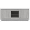 Mueble Para Tv Madera Contrachapada Gris Sonoma 102x35x45 Cm