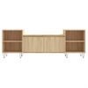 Mueble Para Tv Madera Contrachapada Roble Sonoma 160x35x55 Cm