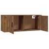 Muebles Para Tv De Pared 3 Unidades Roble Ahumado 100x34,5x40 Cm