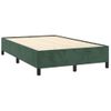 Cama Box Spring Colchón Y Led Terciopelo Verde Oscuro 120x190cm