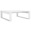 Mesa De Centro Madera Contrachapada Blanco 100x100x35 Cm