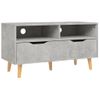 Mueble Para Tv Aglomerado Gris Hormigón 90x40x48,5 Cm