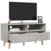 Mueble Para Tv Aglomerado Gris Hormigón 90x40x48,5 Cm