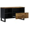 Mueble De Tv Madera Mango Y Madera Contrachapada 80x33x46 Cm