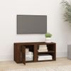 Mueble Para Tv Madera Contrachapada Roble Marrón 80x31,5x36 Cm