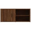 Mueble Para Tv Madera Contrachapada Roble Marrón 80x31,5x36 Cm