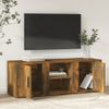 Mueble De Tv Madera Contrachapada Roble Ahumado 100x31,5x35 Cm