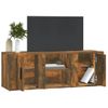 Mueble De Tv Madera Contrachapada Roble Ahumado 100x31,5x35 Cm