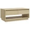 Mesa De Centro Madera Contrachapada Roble Sonoma 102,5x55x44 Cm