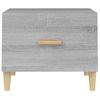 Mesa De Centro Madera Contrachapada Gris Sonoma 50x50x40 Cm