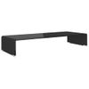 Soporte Para Tv/elevador Monitor Cristal Negro 80x30x13 Cm