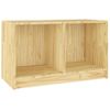 Mueble De Tv De Madera Maciza De Pino 70x33x42 Cm