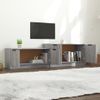 Mueble De Tv Madera Contrachapada Gris Sonoma 158,5x36x45 Cm