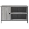 Mueble Para Tv Madera Contrachapada Gris Sonoma 80x40x50 Cm