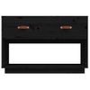 Mueble De Tv Madera Maciza De Pino Negro 90x40x60 Cm