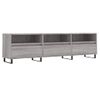 Mueble Para Tv Madera Contrachapada Gris Sonoma 150x30x44,5 Cm