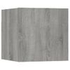 Mueble De Pared Para Tv Madera Contrachapada Gris Sonoma