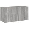 Muebles De Tv De Pared 5 Piezas Madera De Ingeniería Gris Sonoma