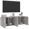 Muebles Para Tv De Pared 2 Unidades Gris Sonoma 60x30x41 Cm