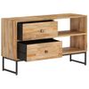 Mueble Para Tv De Madera De Teca Reciclada 90x30x55 Cm