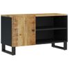 Mueble De Tv Madera Mango Y Madera Contrachapada 80x33x46 Cm