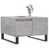 Mesa De Centro Madera Contrachapada Gris Hormigón 55x55x36,5 Cm