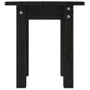 Mesa De Centro De Madera Maciza De Pino Negro Ø35x35 Cm