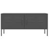 Mueble Para Tv De Acero Gris Antracita 105x35x50 Cm