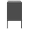 Mueble Para Tv De Acero Gris Antracita 105x35x50 Cm