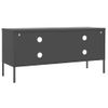 Mueble Para Tv De Acero Gris Antracita 105x35x50 Cm