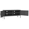 Mueble Para Tv De Acero Gris Antracita 105x35x50 Cm