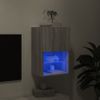 Mueble Para Tv Con Luces Led Gris Sonoma 40,5x30x60 Cm