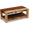 Mesa De Centro De Madera Maciza Reciclada 90x45x35 Cm