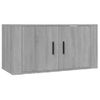 Set De Muebles Para Tv 3 Piezas Madera Contrachapada Gris Sonoma