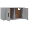 Set De Muebles Para Tv 3 Piezas Madera Contrachapada Gris Sonoma