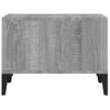 Mesa De Centro Madera Contrachapada Gris Sonoma 60x50x36,5 Cm