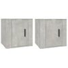 Muebles Para Tv De Pared 2 Unidades Gris Hormigón 40x34,5x40 Cm