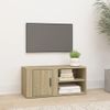 Mueble Para Tv Madera Contrachapada Roble Sonoma 80x31,5x36 Cm