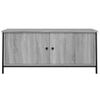 Mueble Tv Con Puertas Contrachapada Gris Sonoma 102x35x45 Cm