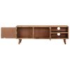 Mueble Para Tv Madera Maciza De Acacia 115x30x39 Cm