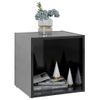 Muebles Tv 2 Unidades Madera Contrachapada Negro Brillo 37x35x37 Cm