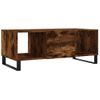 Mesa De Centro Madera Contrachapada Roble Ahumado 102x50x40 Cm