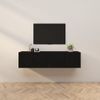 Muebles Para Tv De Pared 2 Unidades Negro 80x34,5x40 Cm