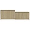 Mueble Para Tv Madera Contrachapada Roble Sonoma 146,5x35x50 Cm