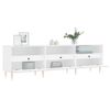 Mueble De Tv Madera Contrachapada Blanco 150x30x44,5 Cm