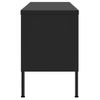 Mueble Para Tv De Acero Negro 105x35x50 Cm